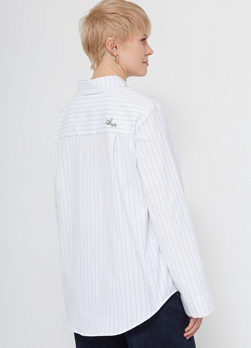 Рубашка oversize в полоску GRIOL