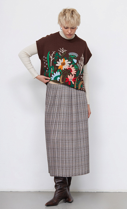  GRIOL. Юбка жен. 350111.03312.0301P Коричневый 