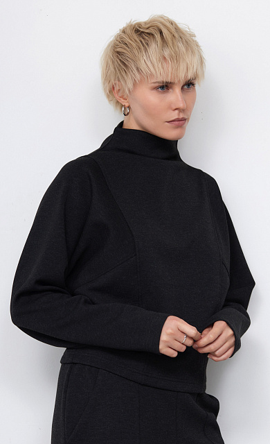  GRIOL. Джемпер жен. 311120.6_313.8200M Темно-серый меланж 