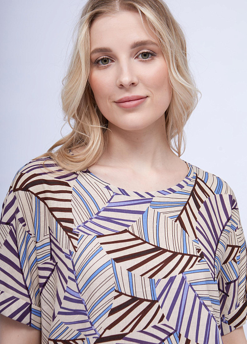 Блузка с абстрактным принтом GRIOL
