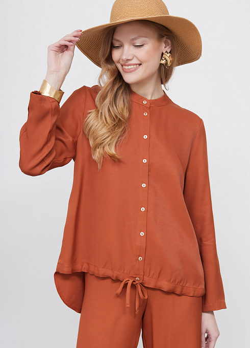 Блузка oversize из вискозы GRIOL