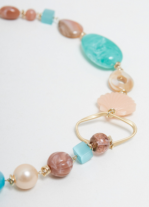 Колье Летучий корабль 3 Бирюзовый  (3)