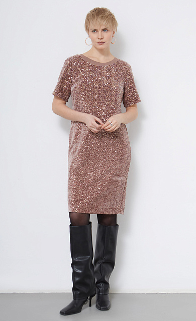  GRIOL. Платье жен. 360139ГП.6_313.0505L Розово-бежевый 