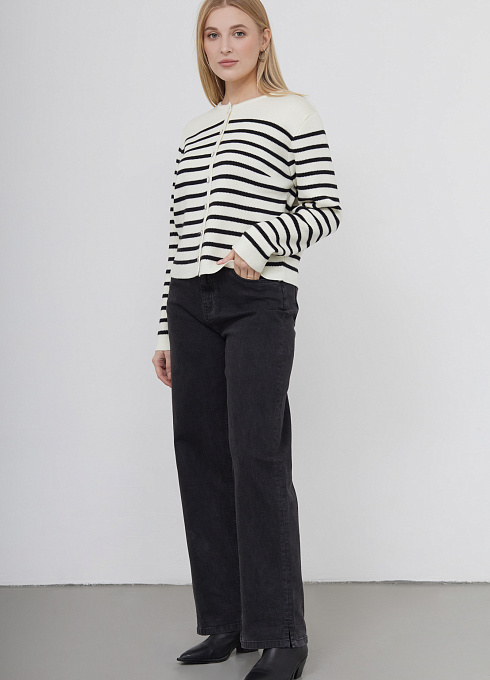  GRIOL. Жакет жен. 370221.01303.0782S Молочно-чёрный GRIOL