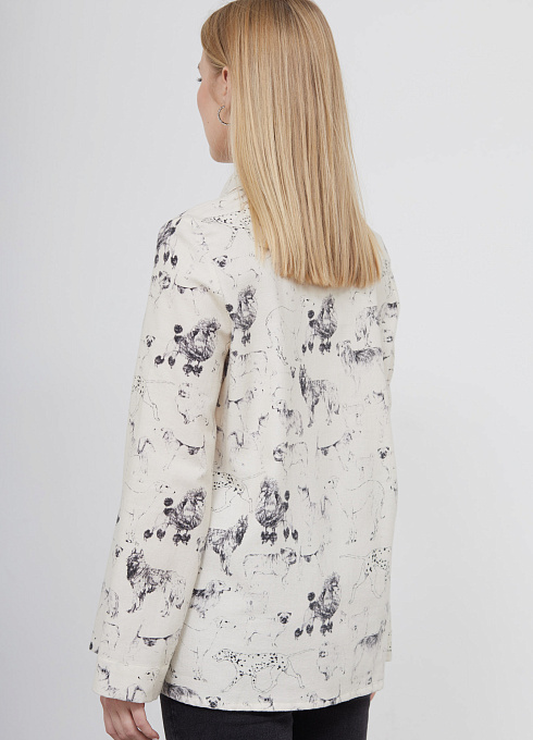 Рубашка фланелевая с принтом GRIOL