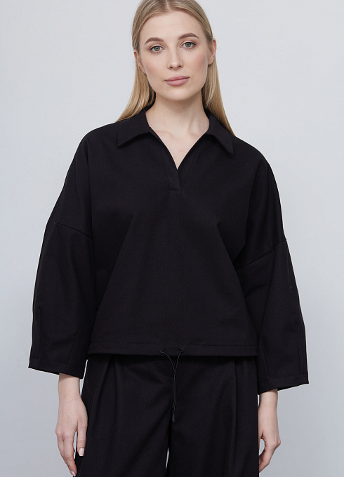 Блузка oversize из хлопка GRIOL