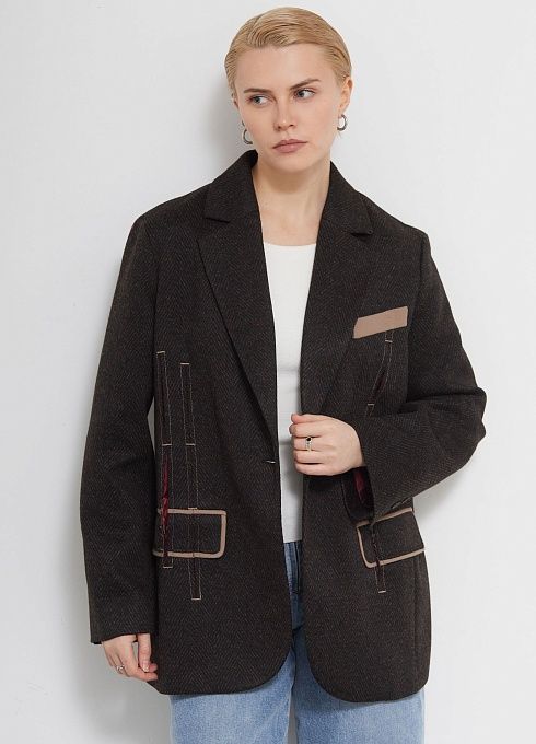  GRIOL. Жакет жен. 378376.11313.8211M Коричневый GRIOL