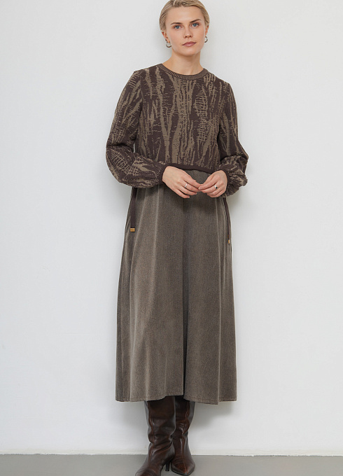  GRIOL. Платье жен. 360271.33312.3406YM Темно-бежевый GRIOL