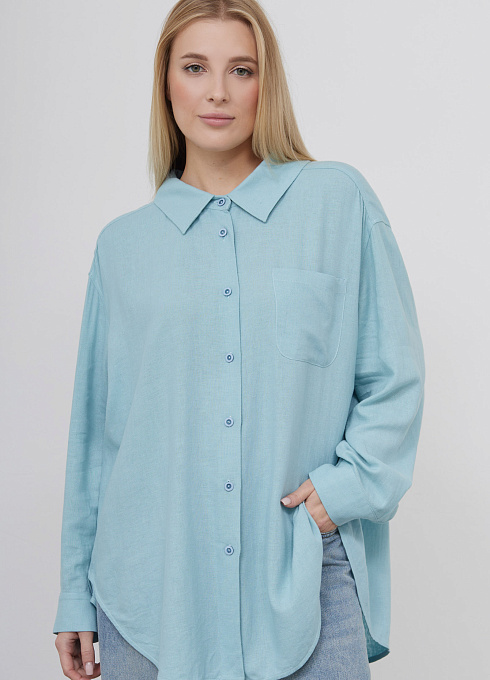 Рубашка изо льна и хлопка GRIOL