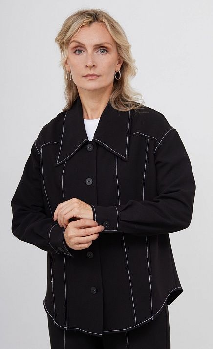 Блузка c рельефными швами GRIOL