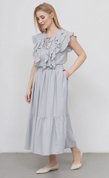 GRIOL. Платье жен. 363423А.11312.7300N Светло-серый GRIOL GRIOL. Платье жен. 363423А.11312.7300N Светло-серый