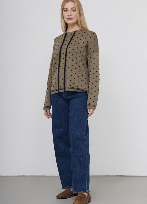  GRIOL. Джемпер жен. 310464.33303.3782D Чёрный хаки GRIOL