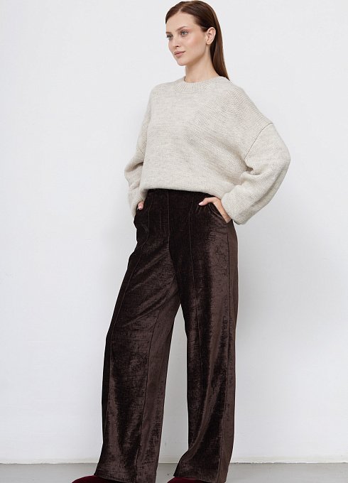 Брюки жен. 320335Т.6_312.1100N Шоколадный  (4)