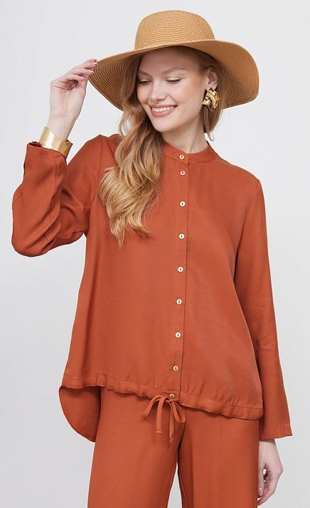 Блузка оверсайз из вискозы GRIOL