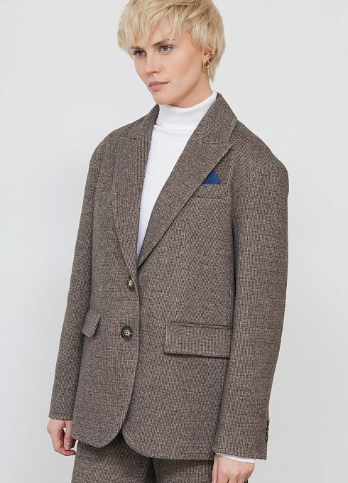 Жакет жен. 378176Г.11313.1103M Тёмно-коричневый (4)