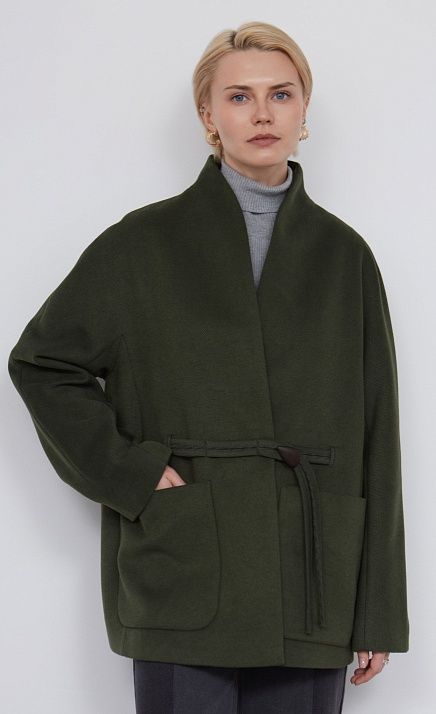  GRIOL. Полупальто жен. 524530.11208.3500N Темно-зеленый 