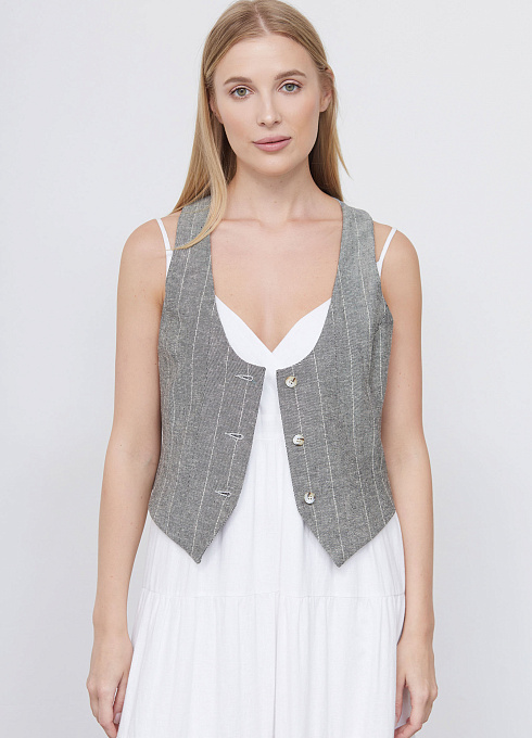  GRIOL. Жилет жен. 388321.11312.8002S Серый GRIOL