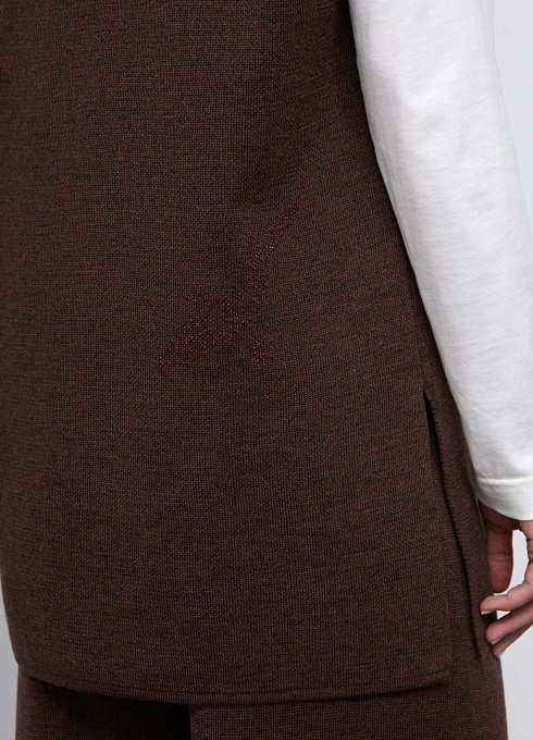  GRIOL. Жилет жен. 380046уд33303.1000M Коричневый меланж GRIOL