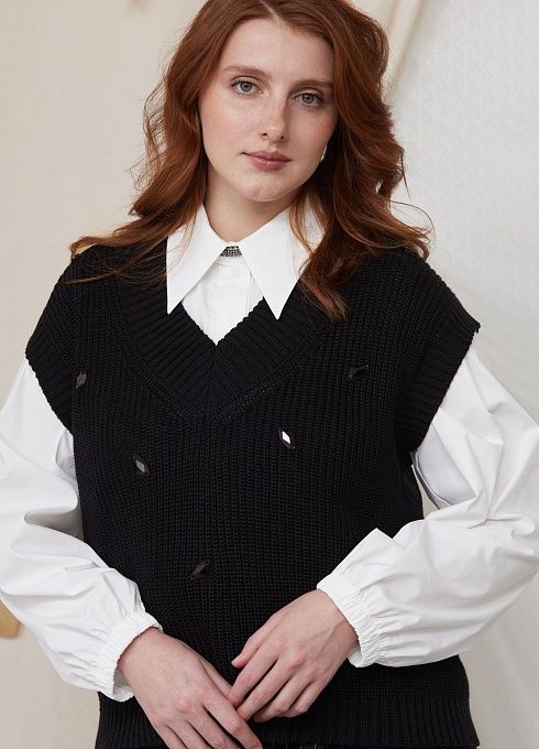  GRIOL. Жилет жен. 310494.15303.8200N Чёрный GRIOL