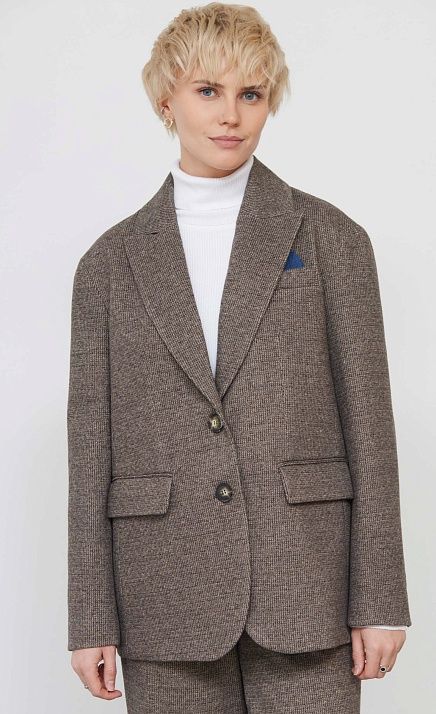  GRIOL. Жакет жен. 378176Г.11313.1103M Тёмно-коричневый 