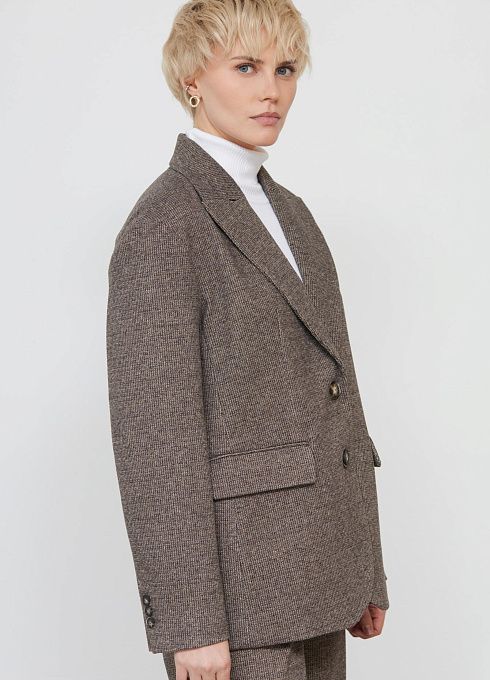 Жакет жен. 378176Г.11313.1103M Тёмно-коричневый (5)