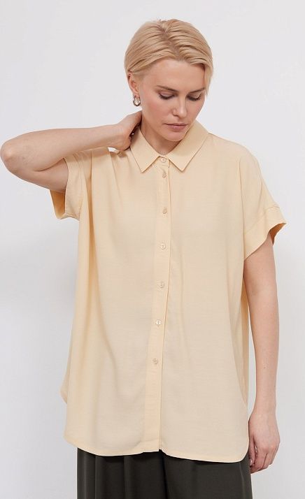 Блузка оверсайз из крепа GRIOL