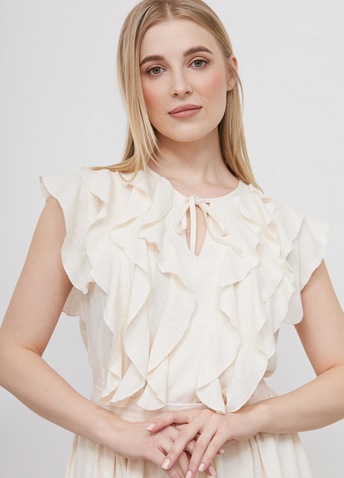  GRIOL. Платье жен. 363423А.11312.0700N Молочный GRIOL