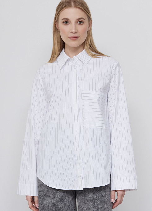 Рубашка oversize в полоску GRIOL