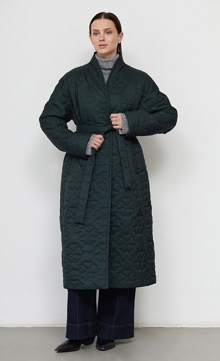  GRIOL. Пальто жен. 534528.11209.1400F Изумрудный 