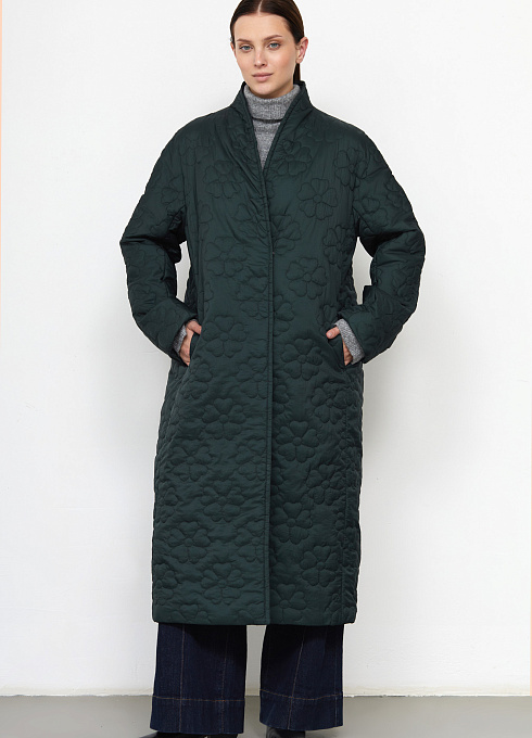  GRIOL. Пальто жен. 534528.11209.1400F Изумрудный GRIOL