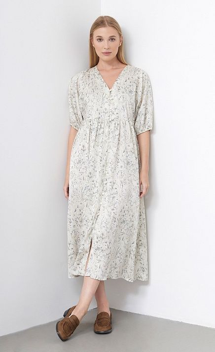 GRIOL. Платье жен. 367917.11312.0781F Молочно-графитовый GRIOL GRIOL. Платье жен. 367917.11312.0781F Молочно-графитовый