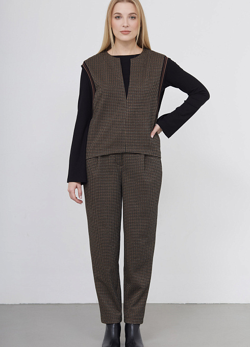  GRIOL. Жилет жен. 380020.6_313.8203Z Коричневый GRIOL