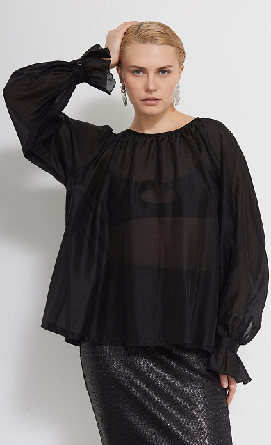 Блуза с завязками на спинке GRIOL