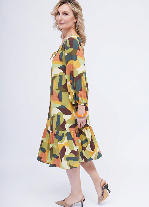  GRIOL. Платье жен. 360309ТГ.6_512.3701X Хаки GRIOL