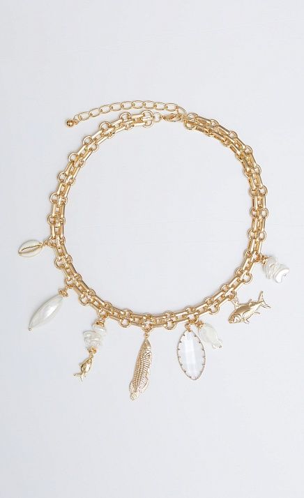  GRIOL. Колье Рибо Роха4 Белый 