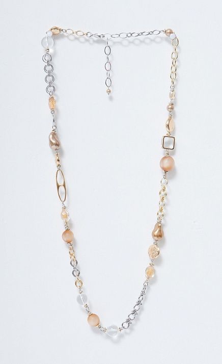  GRIOL. Колье Игристое 4 Бежевый 