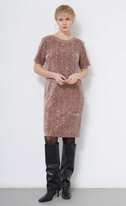  GRIOL. Платье жен. 360139ГП.6_313.0505L Розово-бежевый 