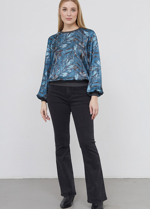  GRIOL. Блуза жен. 310903Т.03312.8677F серо-голубой GRIOL