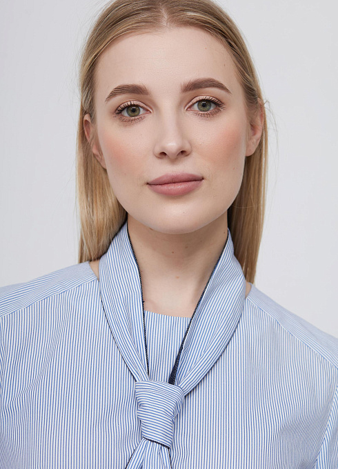 Блузка в полоску с галстуком GRIOL