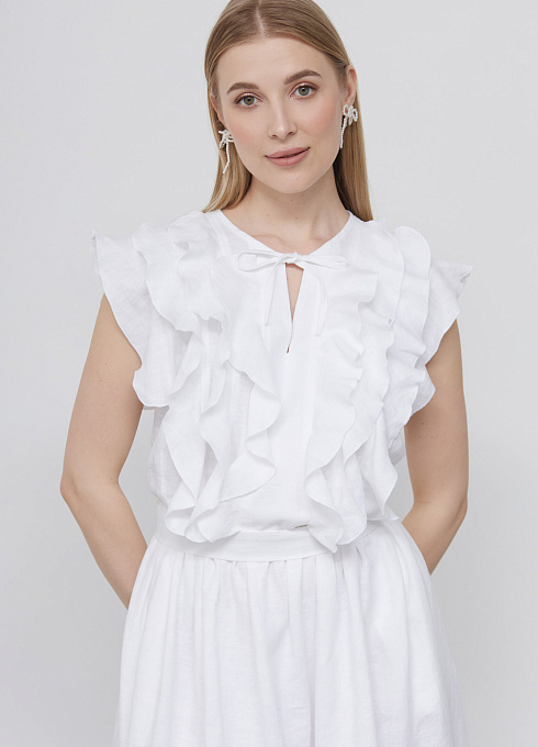  GRIOL. Платье жен. 363423А.11312.0200N Белый GRIOL