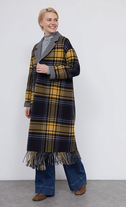  GRIOL. Пальто жен. 537109.43208.9601P Мультиколор 