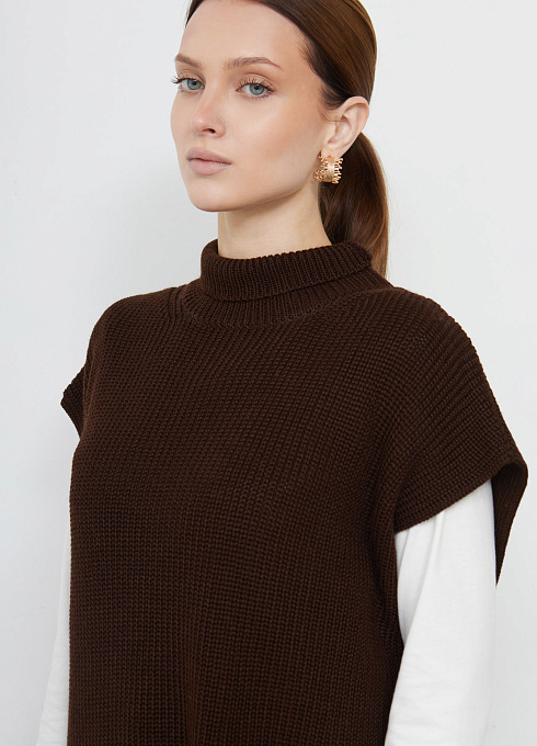  GRIOL. Жилет жен. 380086.01303.1000N Т.коричневый GRIOL