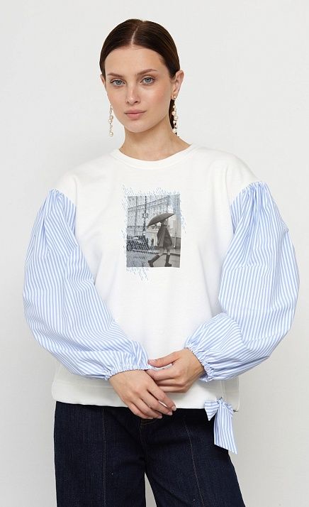  GRIOL. Джемпер жен. 311054РБ.6_313.0216E Молочно-голубой 