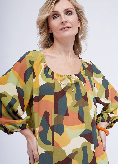  GRIOL. Платье жен. 360309ТГ.6_512.3701X Хаки GRIOL