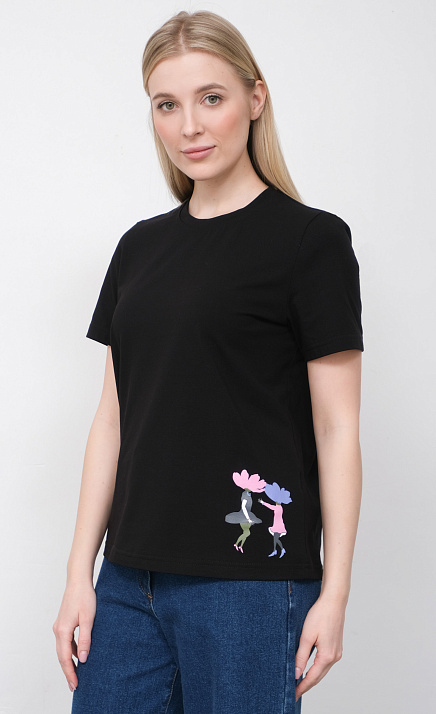  GRIOL. Футболка жен. 310462.40513.8200F Черный 