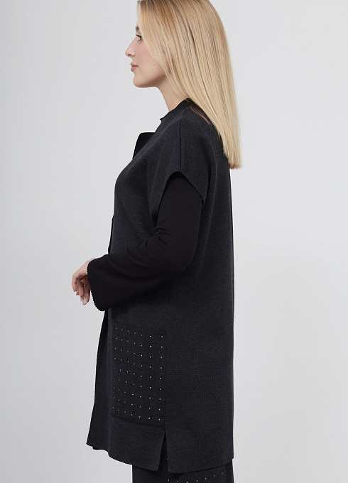  GRIOL. Жилет жен.380067от.33303.7400N Антрацит GRIOL