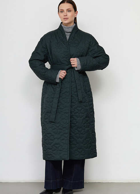  GRIOL. Пальто жен. 534528.11209.1400F Изумрудный GRIOL