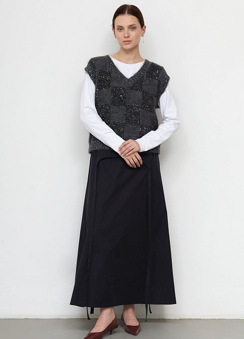 Жилет жен. 388010.42303.8281P Чёрно-серый  (2)