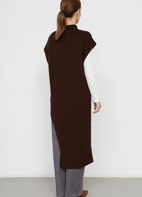  GRIOL. Жилет жен. 380086.01303.1000N Т.коричневый GRIOL