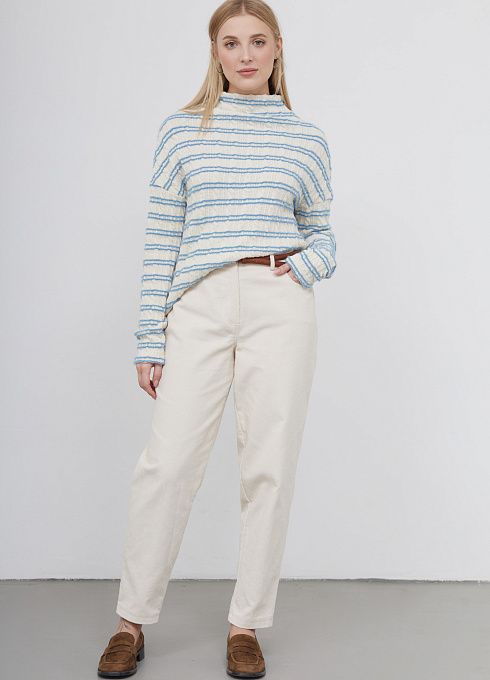  GRIOL. Джемпер жен. 310940.03313.0719S белый/голубой GRIOL